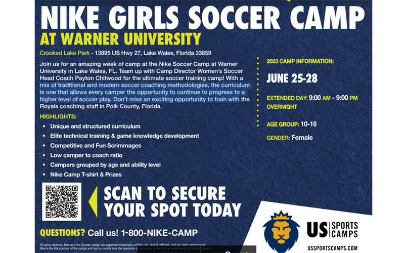 Summer Camp at Warner!