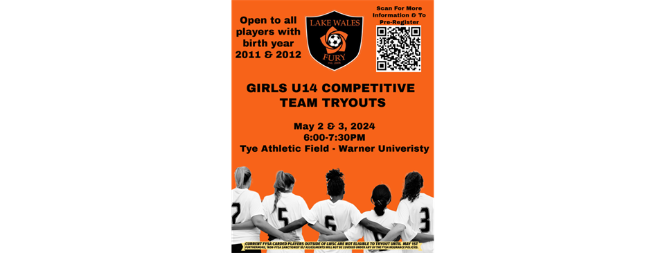U14 Girls Competitive Tryouts 