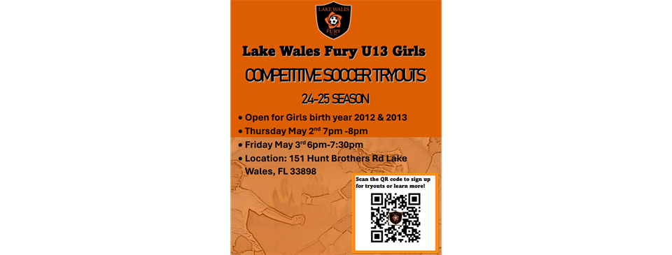 U13 Girls Competitive Tryouts